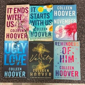 Colleen Hoover book bundle of 6